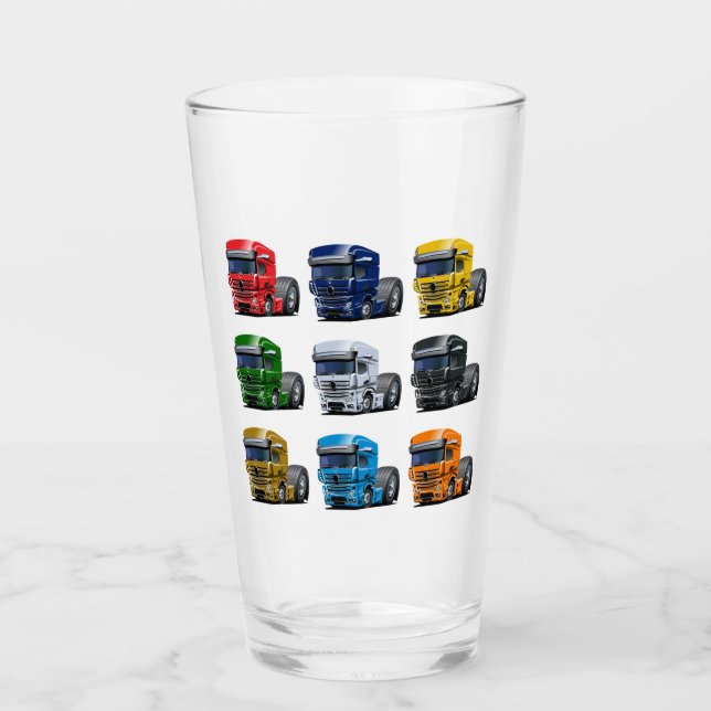 Cartoon truck glass (Front)