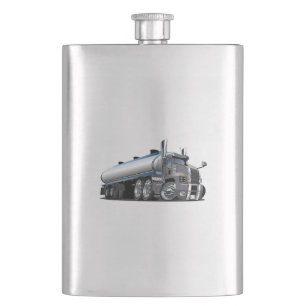 Cartoon truck hip flask