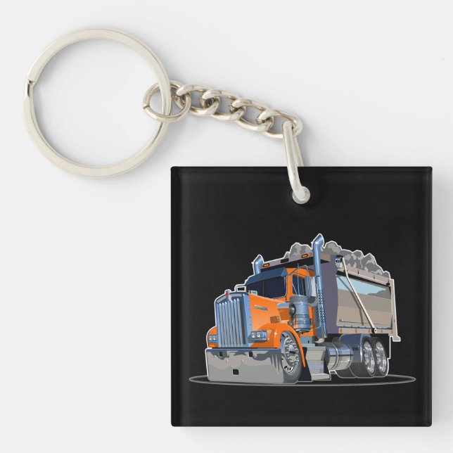 Cartoon truck keychain (Front)