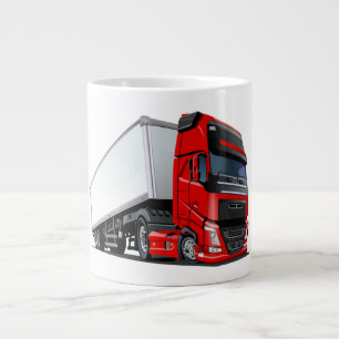 Cartoon truck large coffee mug
