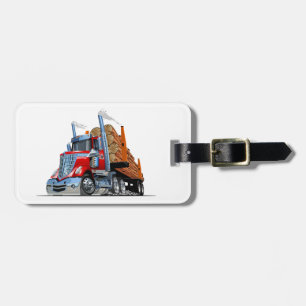 Cartoon truck luggage tag