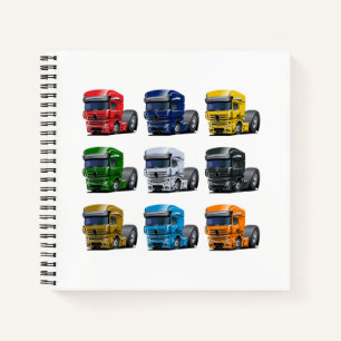 Cartoon truck notebook