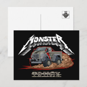 Cartoon truck postcard
