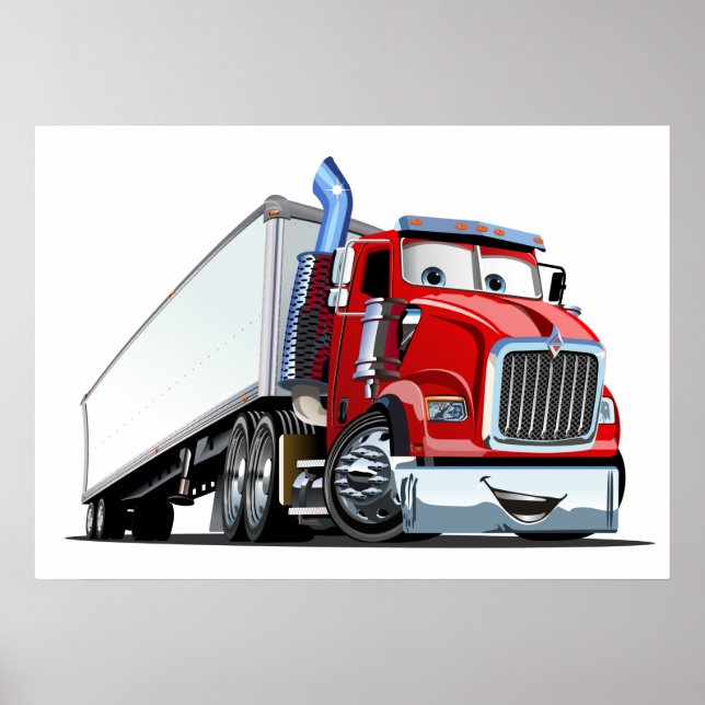 Cartoon truck poster (Front)