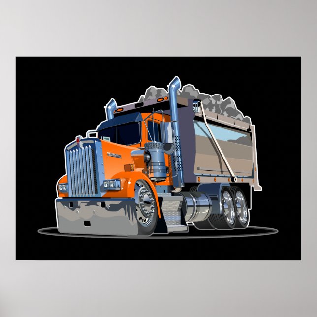 Cartoon truck poster (Front)