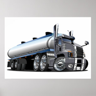 Cartoon truck poster