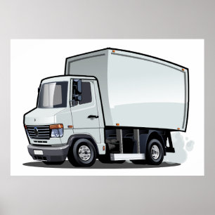 Cartoon truck poster