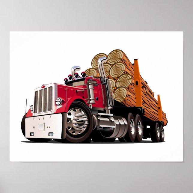 Cartoon truck poster (Front)