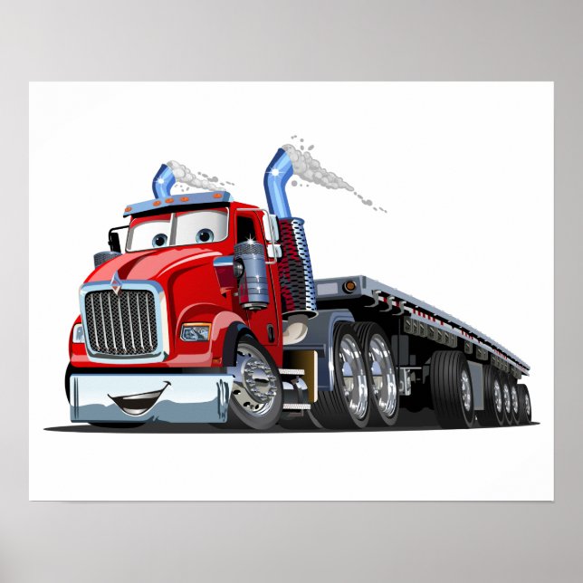 Cartoon truck poster (Front)