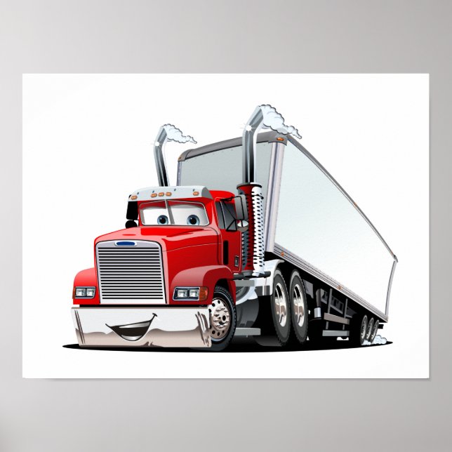 Cartoon truck poster (Front)