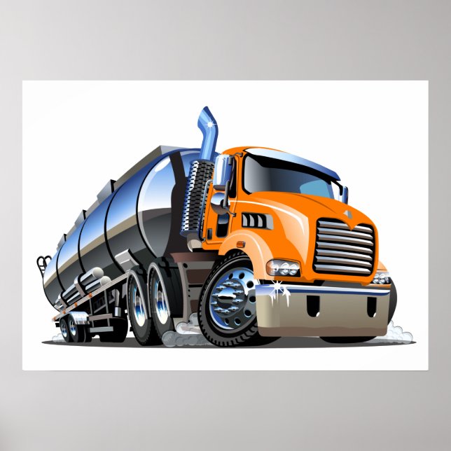 Cartoon truck poster (Front)