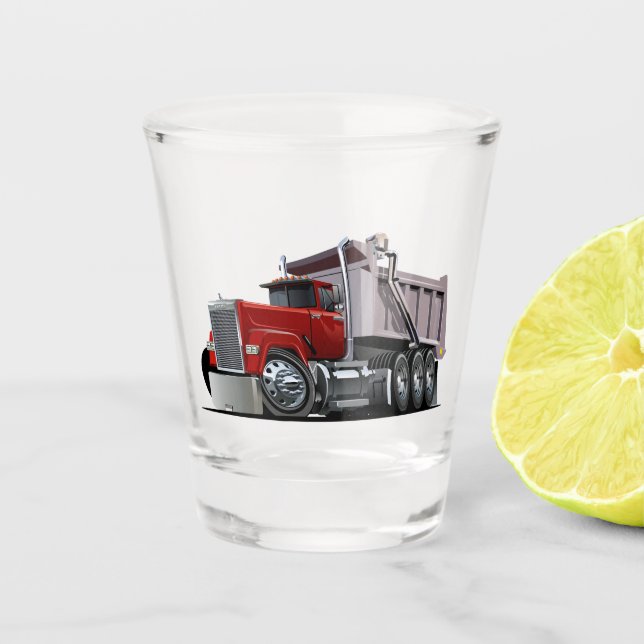 Cartoon truck shot glass (Front)