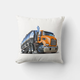 Cartoon truck throw pillow