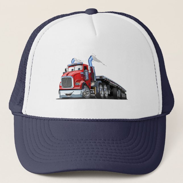 Cartoon truck trucker hat (Front)