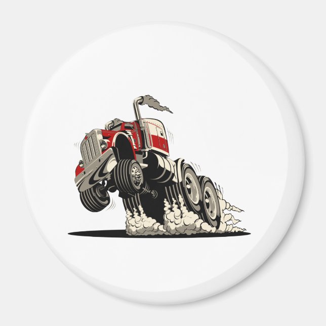 cartoon truxk magnet (Front)