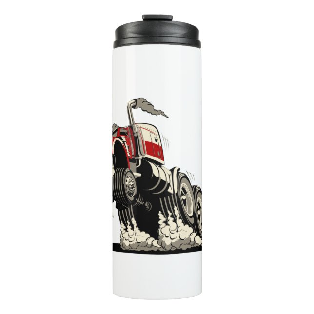 cartoon truxk thermal tumbler (Front)