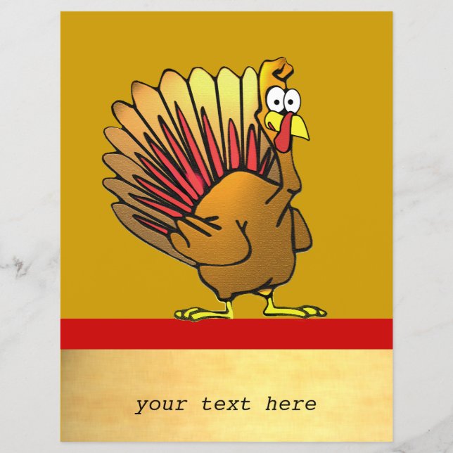 Cartoon Turkey Business Flyer (Front)