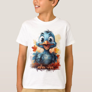 Cartoon Turkey Illustration T-Shirt