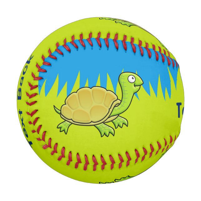 Cartoon Turtle Baseball (Front Left)