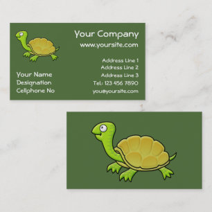 Cartoon Turtle Business Card