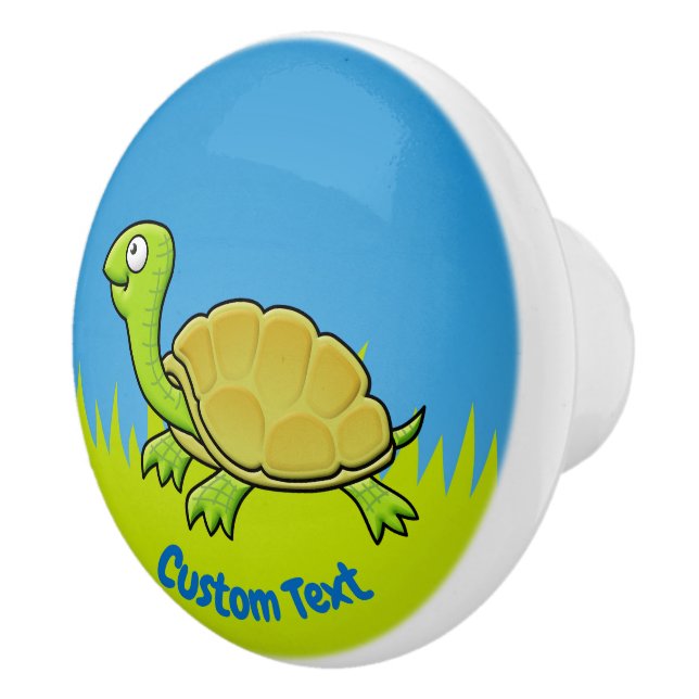 Cartoon Turtle Ceramic Knob (Right)