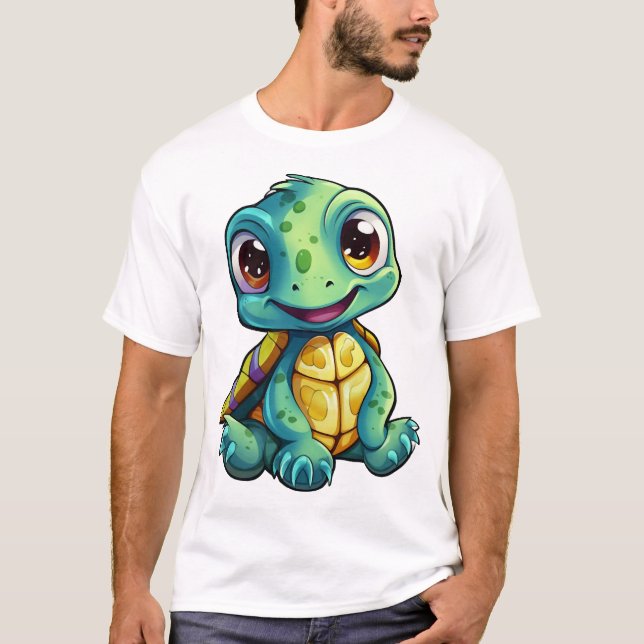 Cartoon turtle illustration Copy Copy Copy Copy Co T-Shirt (Front)