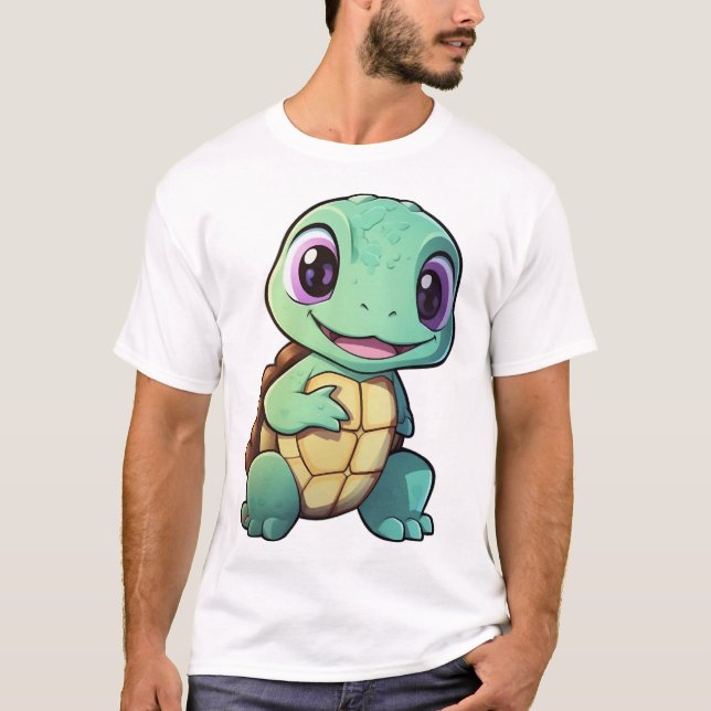 Cartoon turtle illustration Copy Copy Copy Copy Co T-Shirt (Front)