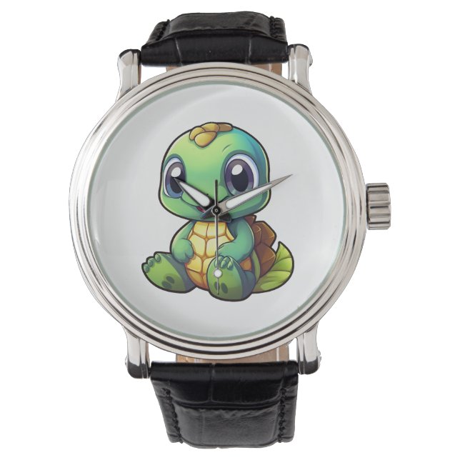 Cartoon turtle illustration   watch (Front)