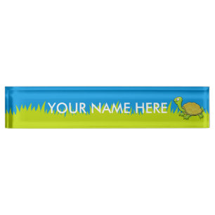 Cartoon Turtle Nameplate
