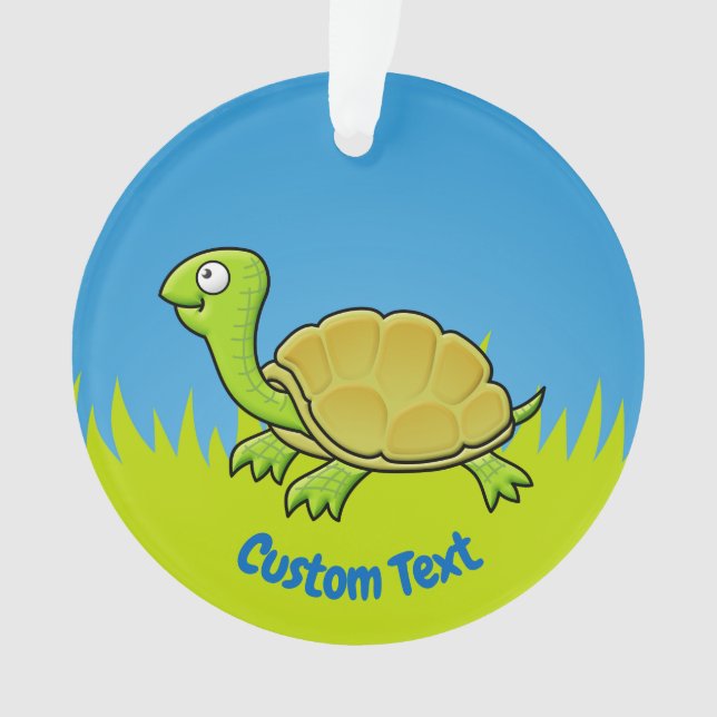 Cartoon Turtle Ornament (Front)