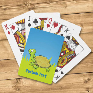 Cartoon Turtle Playing Cards