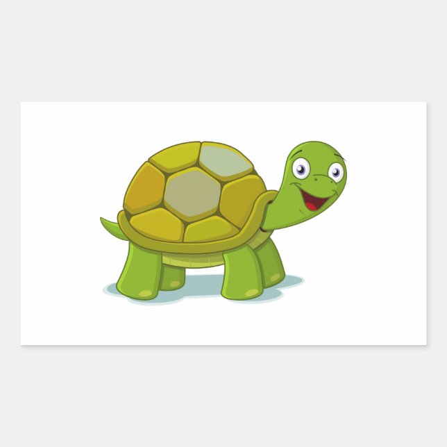 Cartoon Turtle Sticker (Front)
