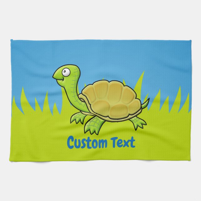 Cartoon Turtle Towel (Horizontal)