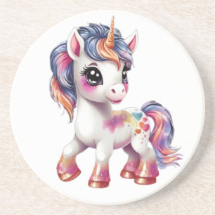 cartoon unicorn coaster