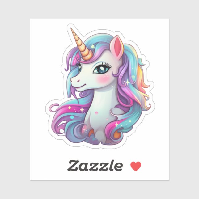 Cartoon unicorn illustration (Sheet)