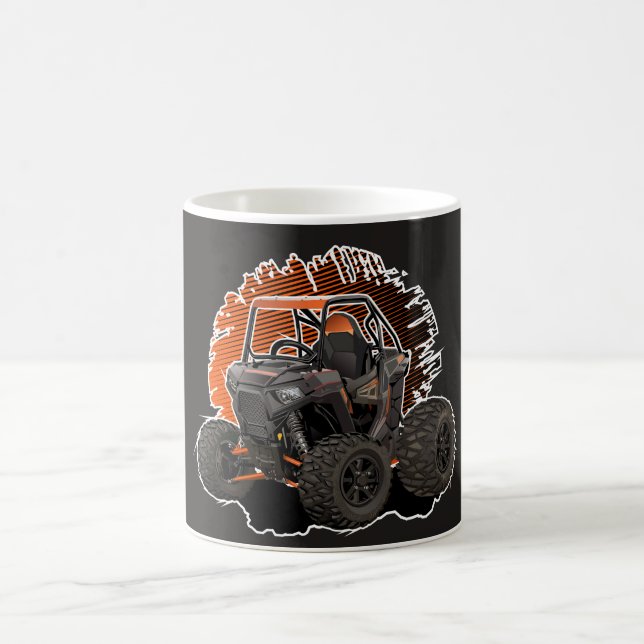 Cartoon UTV off-road vehicle Coffee Mug (Center)