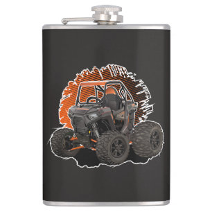 Cartoon UTV off-road vehicle Hip Flask