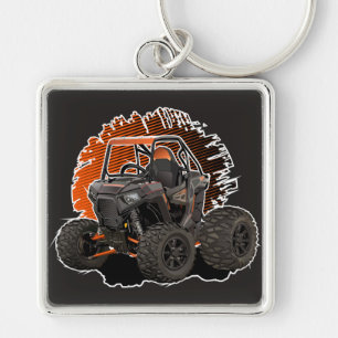 Cartoon UTV off-road vehicle Keychain