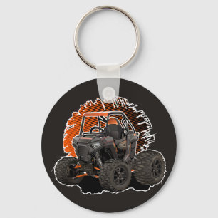 Cartoon UTV off-road vehicle Keychain
