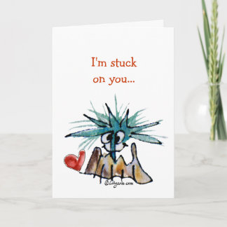 Cartoon Valentine Barnacle Heart Holiday Card
