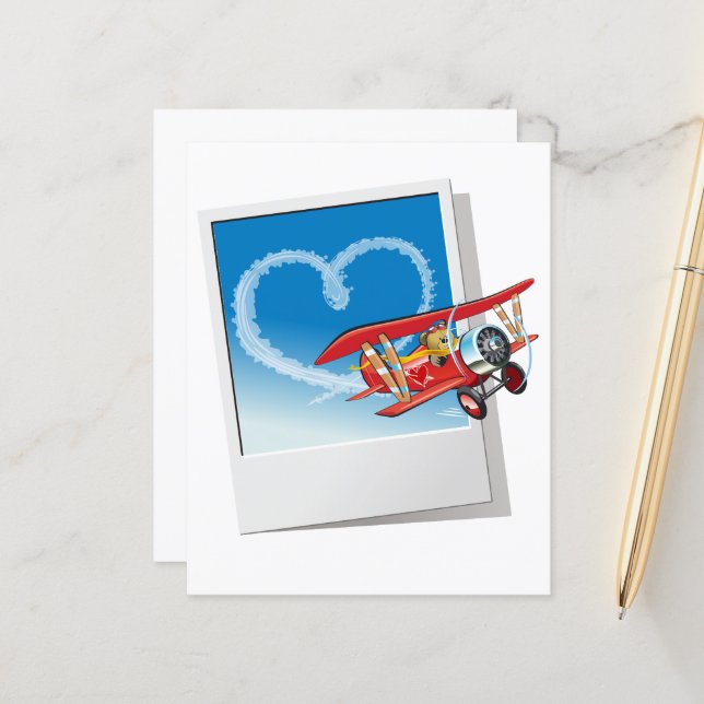 Cartoon Valentine`s Day Card (Front/Back In Situ)