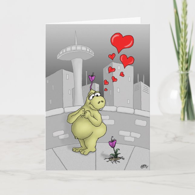 Cartoon Valentines Cartes True Love 2 (Devant)