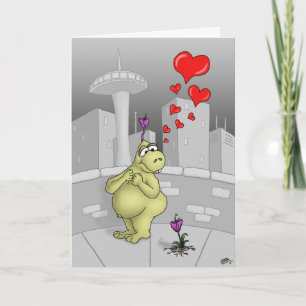 Cartoon Valentines Cartes True Love 2