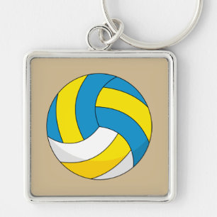 Cartoon Volleyball Ball Keychain