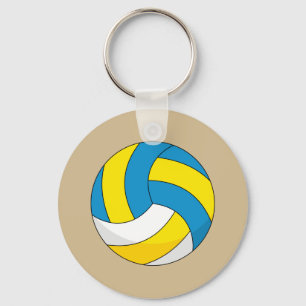 Cartoon Volleyball Ball Keychain