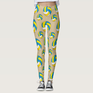 Cartoon Volleyball Ball Leggings