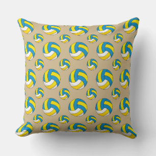 Cartoon Volleyball Ball Throw Pillow