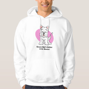 Cartoon Westie hoodie