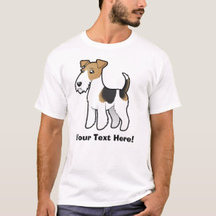 Cartoon Wire Fox Terrier T-Shirt