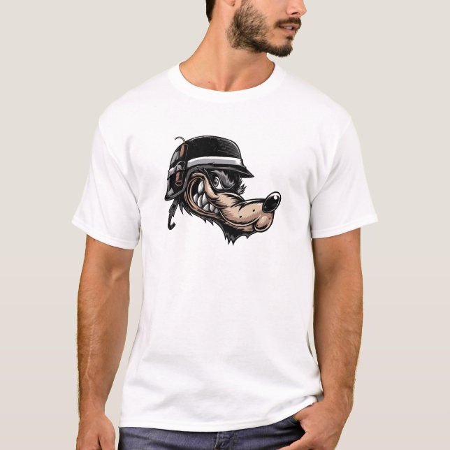 Cartoon Wolf T-Shirt (Front)